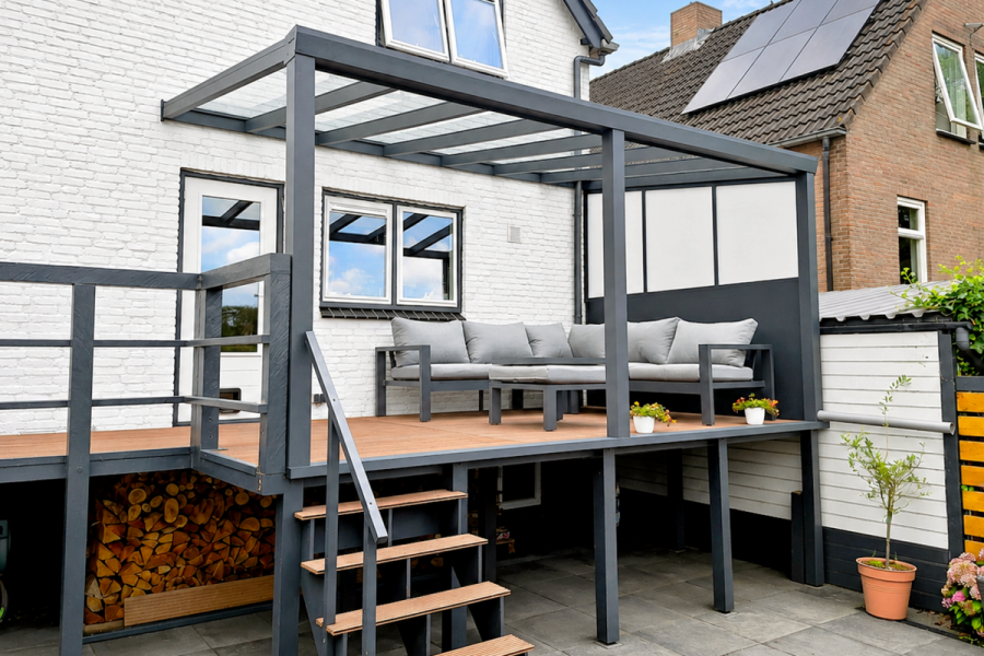 Velvetline veranda 600x400 cm polycarbonaat dak