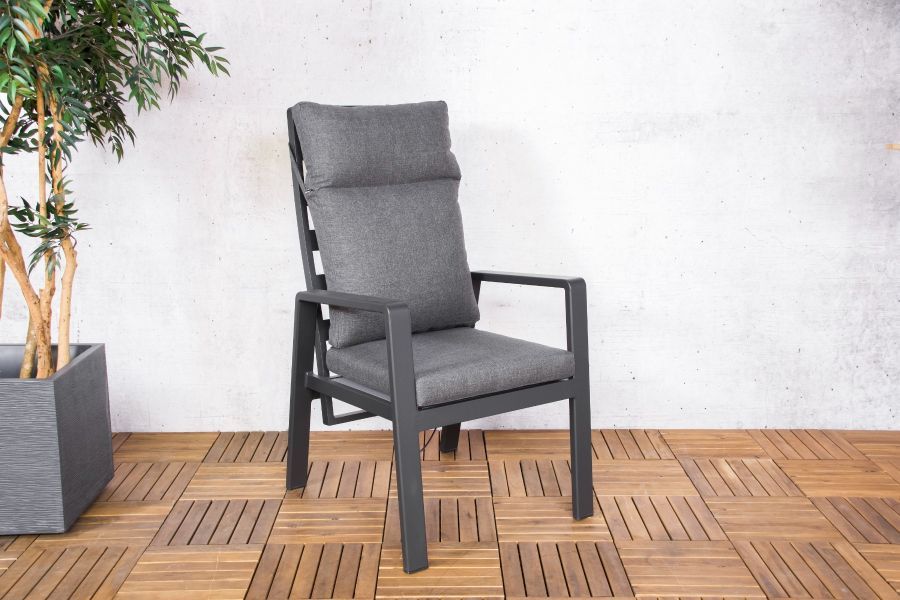 Tuinset Harmonia – Ovale tafel met 6 verstelbare stoelen