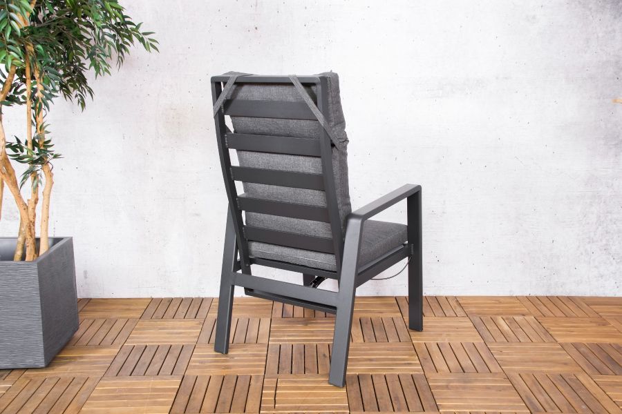 Tuinset Harmonia – Ovale tafel met 6 verstelbare stoelen
