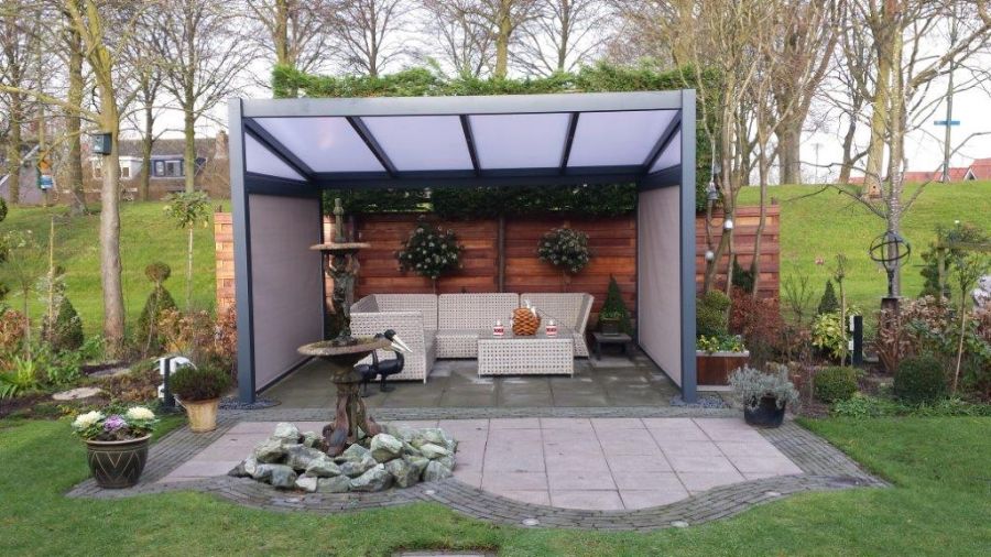 400x250 cm Vrijstaande Terrasoverkapping Profiline
