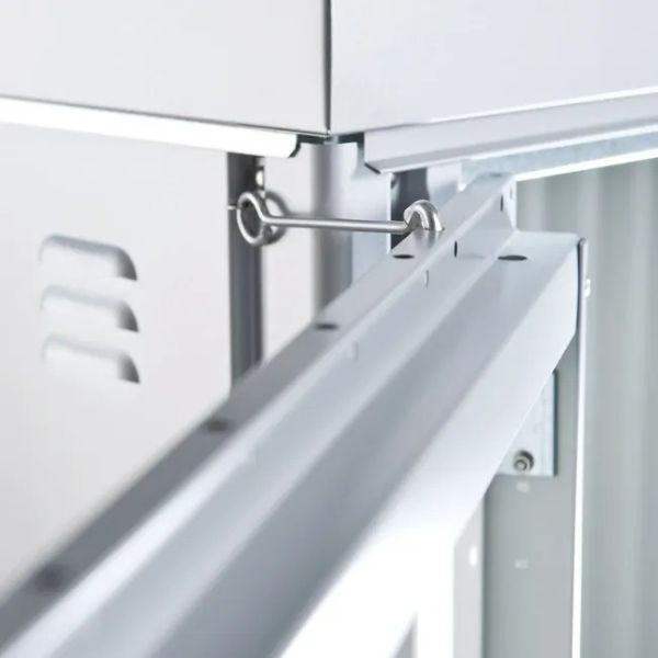 Biohort metalen tuinkast 190 LARGE zilver 192x155x184 cm
