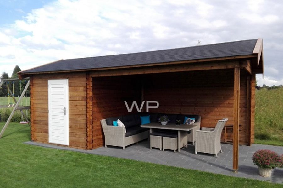 Blokhut/Tuinhuis Westen 650x300 cm
