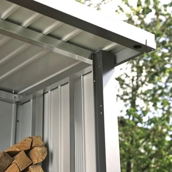 Biohort metalen multi opslagplaats Woodstock zilvergrijs 157x102x199 cm