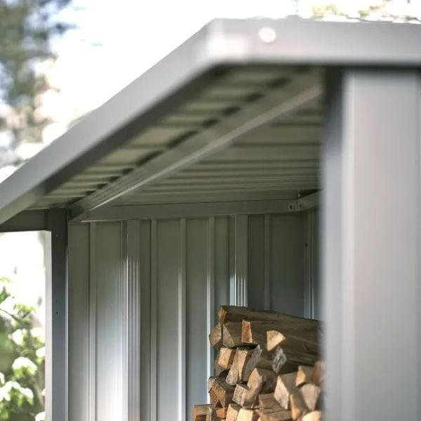 Biohort metalen multi opslagplaats Woodstock zilvergrijs 157x102x199 cm