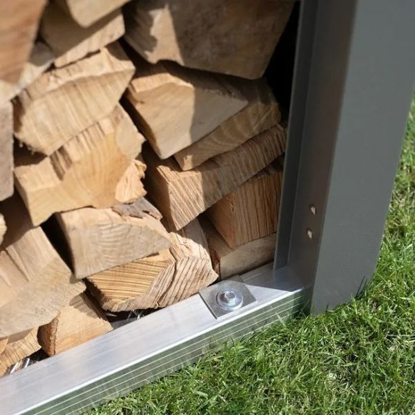 Biohort metalen multi opslagplaats Woodstock kwartsgrijs 157x102x199 cm
