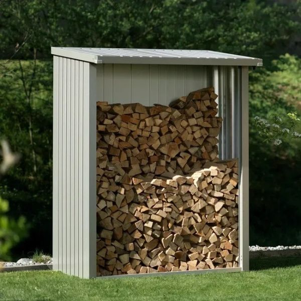 Biohort metalen multi opslagplaats Woodstock zilvergrijs 157x102x199 cm