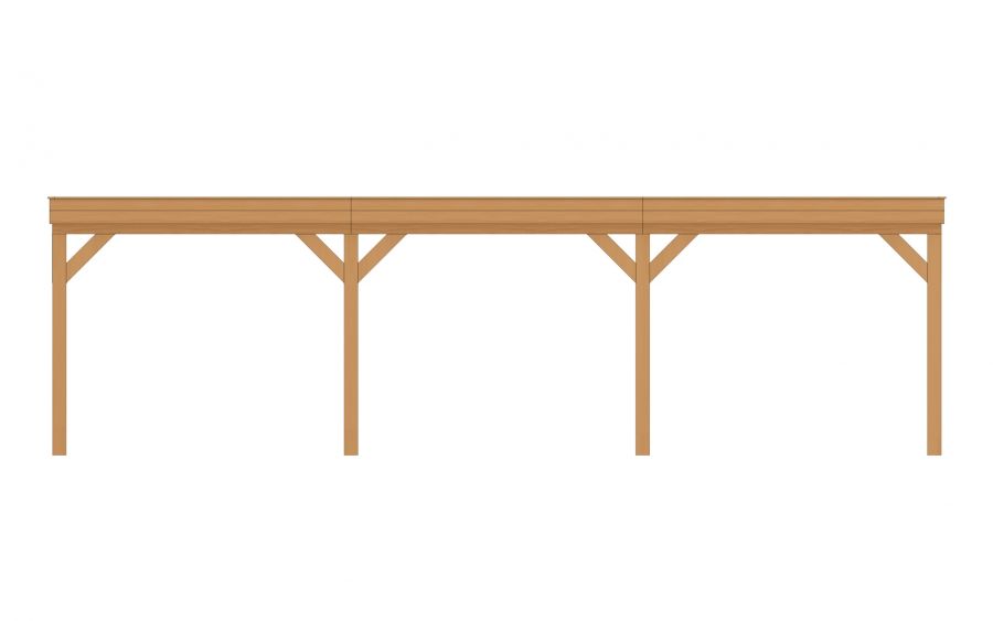 Buitenverblijf Sublime Plat dak - 900 x 300 cm
