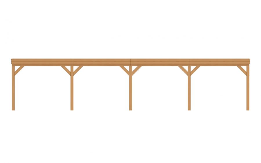 Buitenverblijf Sublime Plat dak - 1200 x 400 cm