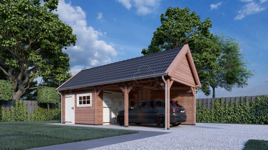 Trendhout Buitenverblijf zadeldak XL 770x440 cm