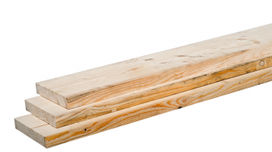 Steigerplank Midden-Europees vuren gedroogd 2,9x19x400 cm