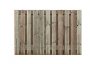 Geschaafd plankenscherm grenen 17 mm recht verticaal 180x130 cm