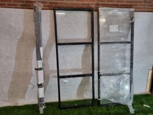 Steellook pui van douglashout – compleet met kader (paneelmaat 216 x 81,5 cm) - SALE25064