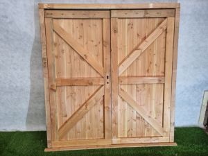 Dubbele douglas deur – inclusief kozijn (202 x 190 cm) - SALE25077