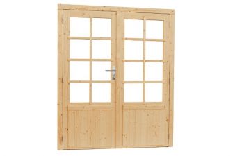 Woodvision Dubbele deur 8-ruits 168x201 cm - Blank
