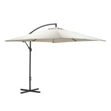 Corfu parasol - 250x250 cm - carbon black - sand