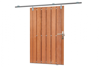 Schuifdeur 130x195 cm - Hardhout