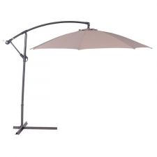 Athene parasol - Ø300 cm - carbon black - taupe