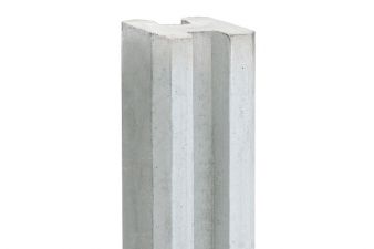 Betonnen eindpaal sleufpaal wit/grijs 11.5x11.5x316cm