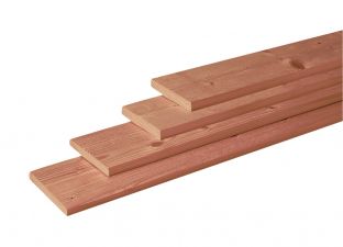 Woodvision Geschaafde plank Douglas 1,6x14x180 cm - Groen Geïmpregneerd