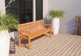 Teak tuinbank Bretagne 180x91 cm