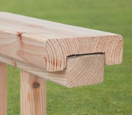 Afdeklat lariks/douglas voor tuinhek perfect