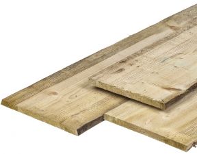 Grenen schaaldelen geïmpregneerd