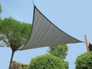 Zonnezeil/Schaduwnet 3-hoek 550x550 zandbeige 