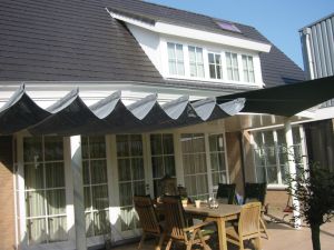 Schuifzeil 300x500cm zandbeige