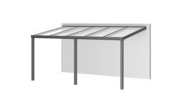 Aluminium aanbouwveranda Velvetline 600x250 cm - Polycarbonaat dak