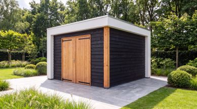 Buitenverblijf Verona model links 400 x 400 cm