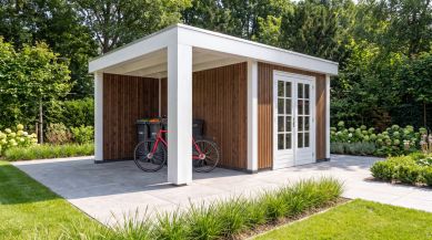 Buitenverblijf Verona model links 510 x 400 cm