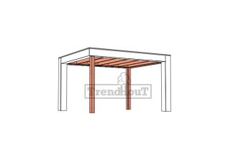 Buitenverblijf Verona 400x335 cm - Plat dak model rechts