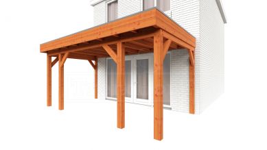 Trendhout Aanbouwveranda Ancona 575x330 cm - plat dak
