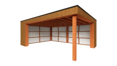 Trendhout Buitenverblijf Capri 610x490 - Plat dak model links