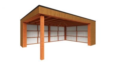 Trendhout Buitenverblijf Capri 610x490 - Plat dak model rechts