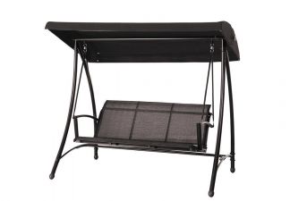 Rubens schommelbank - 3-zits - carbon black -heather grey - antraciet