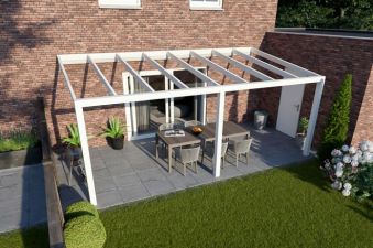 Weggegooid serie Bungalow Aluminium veranda's met glazen dak | Bestel bij Van Kooten