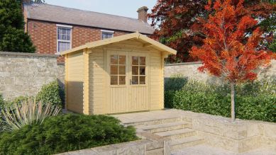 Blokhut Anja 295x200 cm + luifel 50 cm
