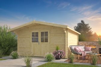 Tuindeco Torrent blokhut 400x400 cm 34 mm vuren honing geïmpregneerd