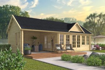 Tuindeco Big Ben Blokhut 930x400 cm 70 mm vuren blank