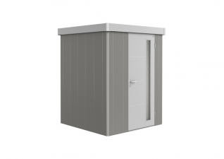 Biohort Metalen berging Neo 1A Kwartsgrijs/ zilver