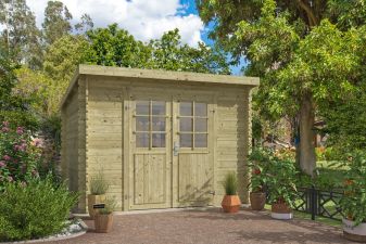 Blokhut Nadia 275x275 cm - Groen geïmpregneerd main