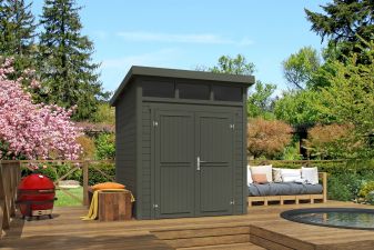Tuinhuis Kibo 1 200x200 cm - Green Grey gecoat - main
