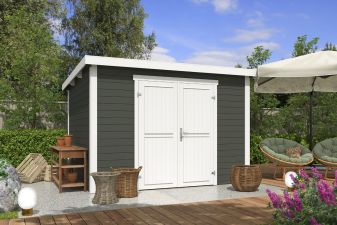 Tuinhuis Lotta 300x250 cm - Green Grey-wit gecoat - main