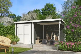 Tuinhuis Lars 500x250 cm - Green Grey-wit gecoat - main