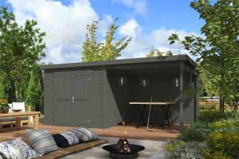 Tuinhuis Lars 500x250 cm - Green Grey gecoat - main
