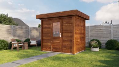 Lugarde Select Modern tuinhuis Aalsmeer 250x200cm - Bruine olie
