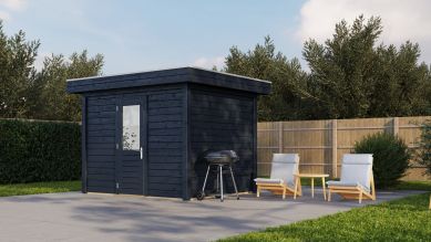 Lugarde Select Modern tuinhuis Amsterdam 300x250cm - Zwarte olie