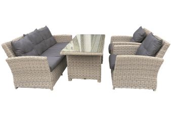 SenS-Line Wicker Diningset/loungeset Amaro - Showmodel - Hoofddorp, Woerden, Amersfoort & Strijen