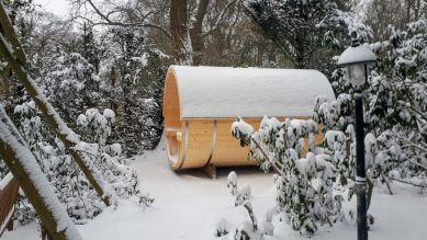 Barrelsauna Ø195x300 cm - Vurenhout - Wassenaar